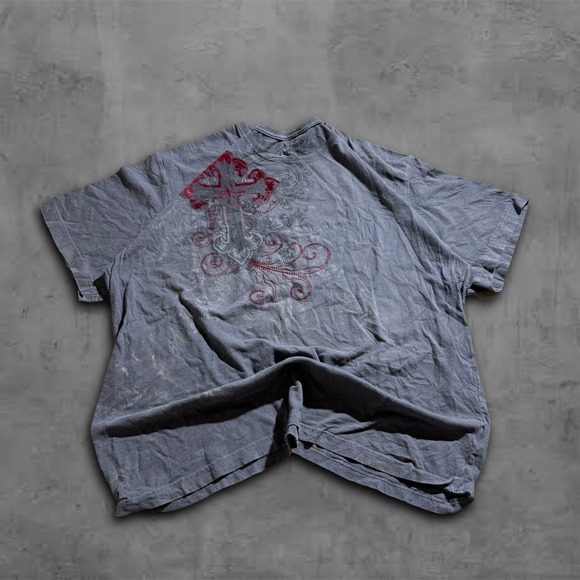 Affliction Other - Vintage Y2k Style Tshirt Distressed Grunge Design JF Size XXL